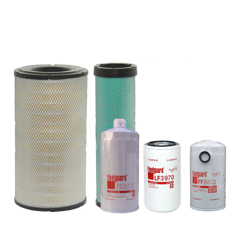 适用龙工挖机220 225E电喷柴油滤器FF5612滤芯 LF3970油水FS36210