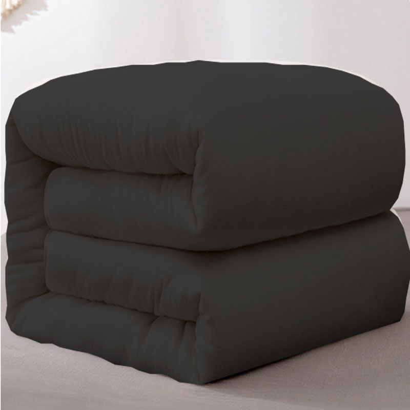 蓬松黑色被芯180*220被子白色