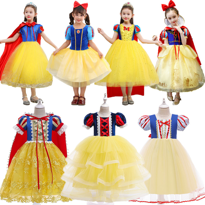 儿童白雪公主裙迪士尼万圣节Snow White cos服化妆舞六一表演服装
