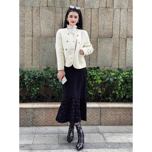 短款 姚领YAOLY冬季 毛呢大衣860K33113 航妈专享