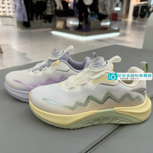 安踏儿童2026新年春款女大童旋钮网面足弓轻便运动跑鞋322615515