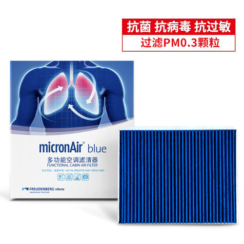 科德宝蓝肺适配极氪001/极氪001 FR/极氪009空调滤芯格清器BL268