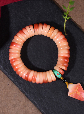 天然骆驼骨原创猪大肠满血手串