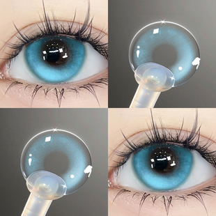 海域神女美瞳日抛30片一次性抛无锁边蓝色隐形眼镜正品官网10片TN