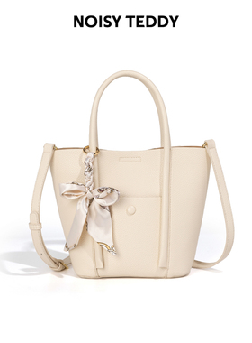 NOISY TEDDY嘻闹泰迪蝴蝶结托特包女高级感手提包时尚单肩斜挎包