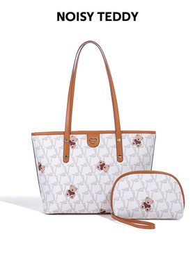 NOISY TEDDY嘻闹泰迪印花托特包女新款时尚高级质感大容量通勤包