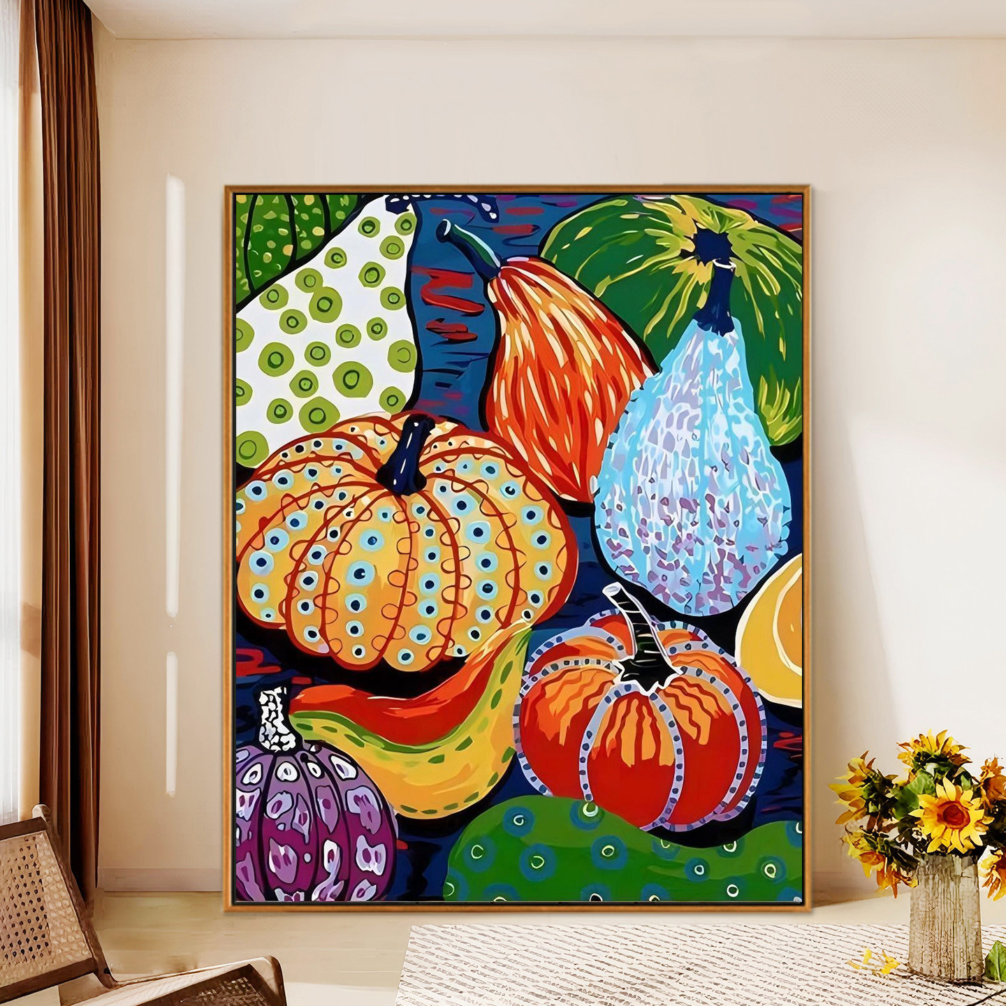 diy数字油画填色高颜值简单解闷客厅房间挂墙小众艺术手工礼物画,家居饰品,DIY/数字油画,淘宝优惠券,粉丝福利购,淘宝优惠卷