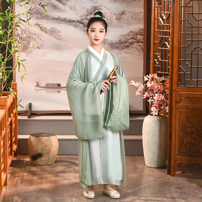 女童汉服古风春夏红战国袍儿童古装魏晋风广袖交领超仙唐装演出服,童装/婴儿装/亲子装,儿童演出服,淘宝优惠券,粉丝福利购,淘宝优惠卷