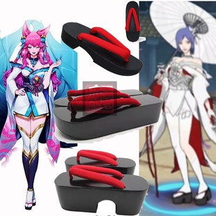 火影忍者漂泊小南cosplay木屐鞋lol阿狸灵魂莲华cos九尾妖狐cos鞋