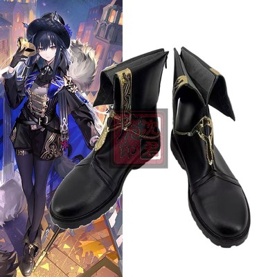 cos鞋明日方舟缄默德克萨斯-幽兰秘辛cosplay鞋动漫游戏鞋定制
