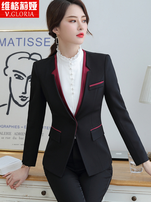 气质女神范职场通勤前台工作服