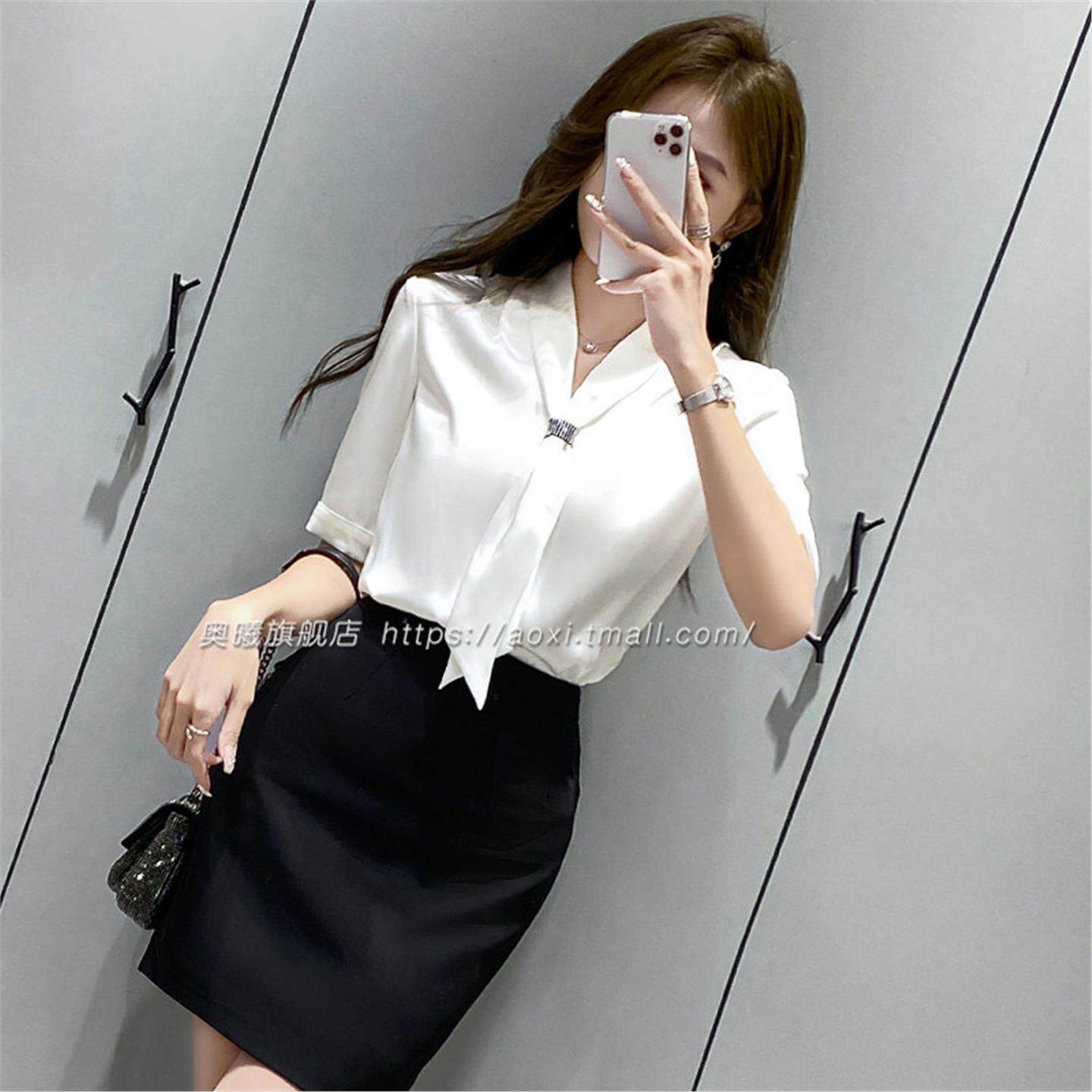2024新款工作服职业气质女装套装夏季空姐制服酒店前台接待衬衫女