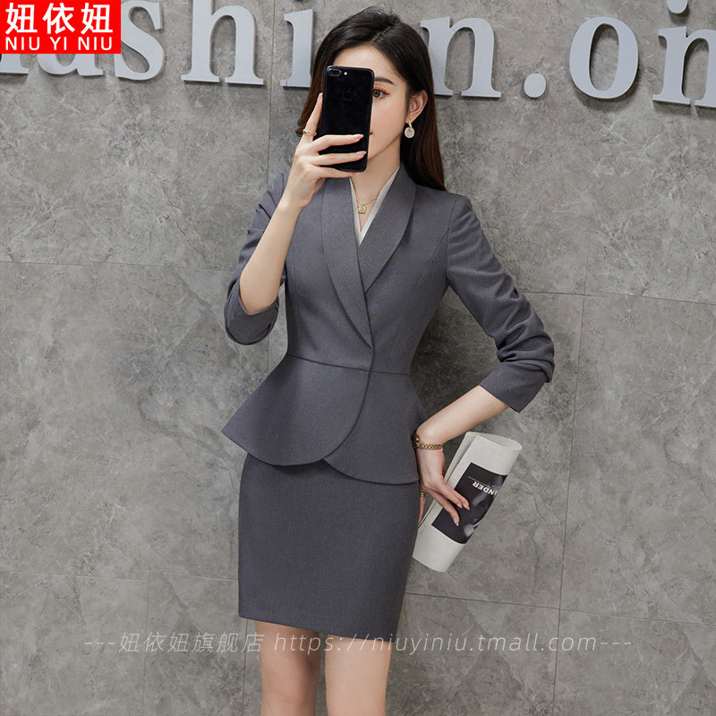 职业装套装女气质大学生面试正装工作服经理西装外套酒店前台工装