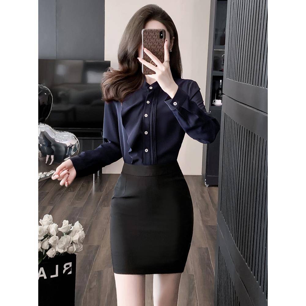 工作服职业气质女套装裙置业顾问套装酒店前台礼仪工装客服两件套