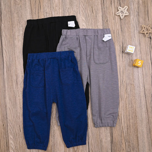 BL国内单 男宝春夏防蚊裤PP裤长裤子 儿童轻薄运动裤休闲裤哈伦裤