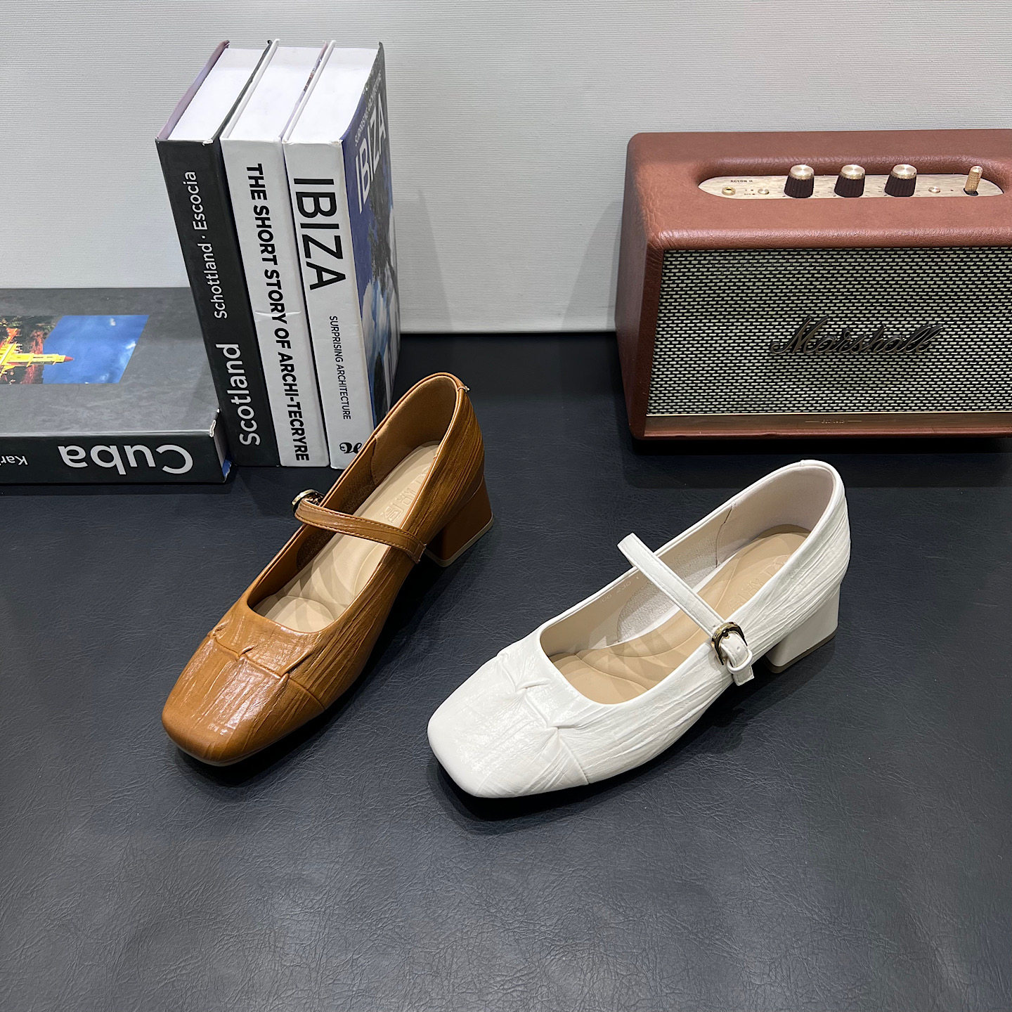 法式复古软皮玛丽珍鞋女2026春款方头高跟鞋浅口单鞋百搭舒适女鞋,女鞋,浅口单鞋,淘宝优惠券,粉丝福利购,淘宝优惠卷