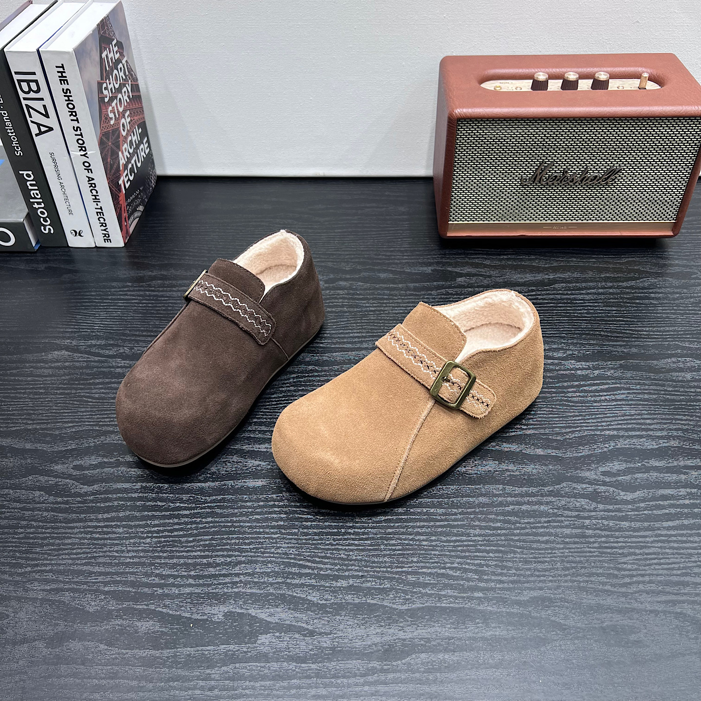 2025冬季新款真皮加绒保暖棉鞋女内增高休闲鞋百搭舒适勃肯鞋女鞋