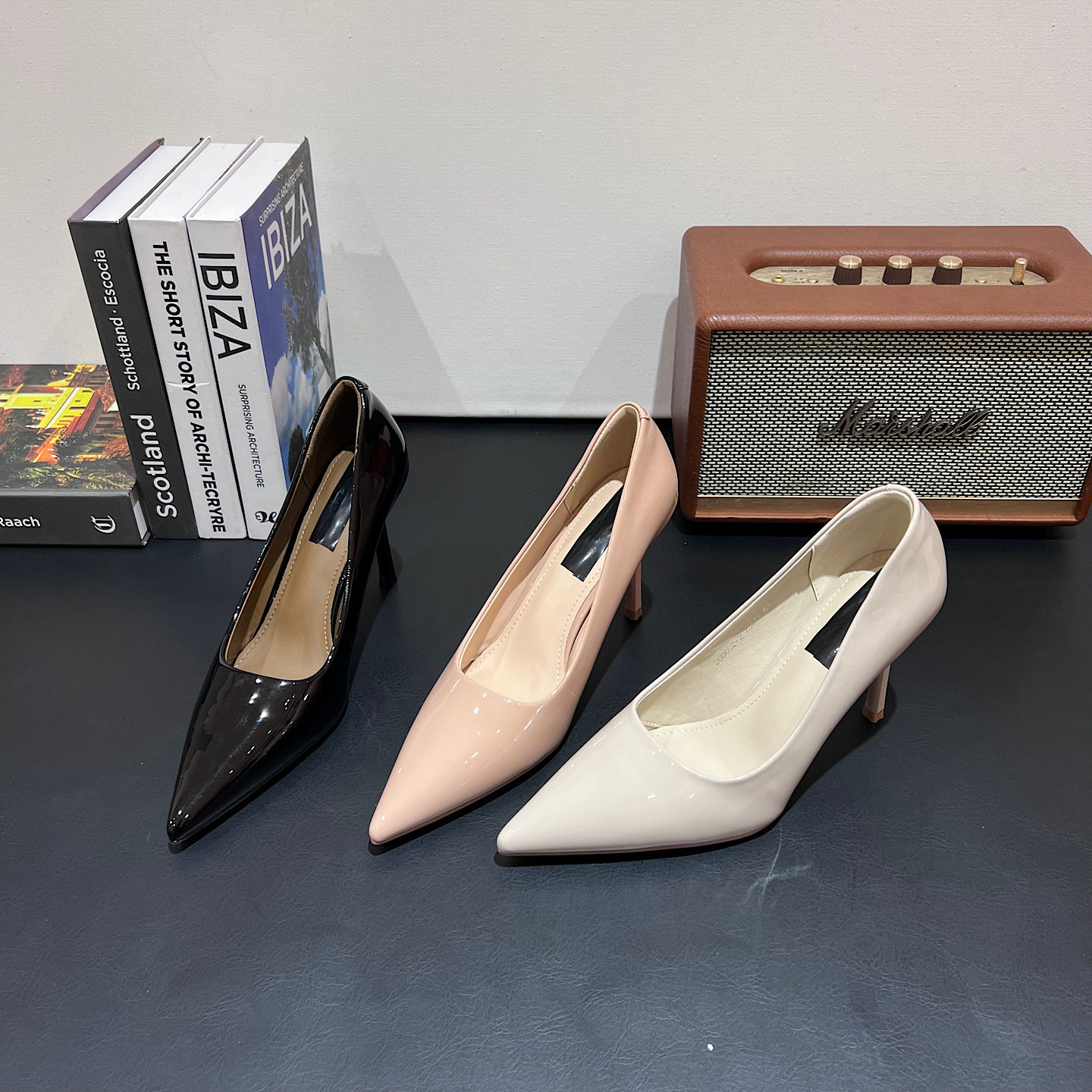 细跟高跟鞋百搭女鞋黑色职业鞋2026春款新款尖头细高跟单鞋工作鞋