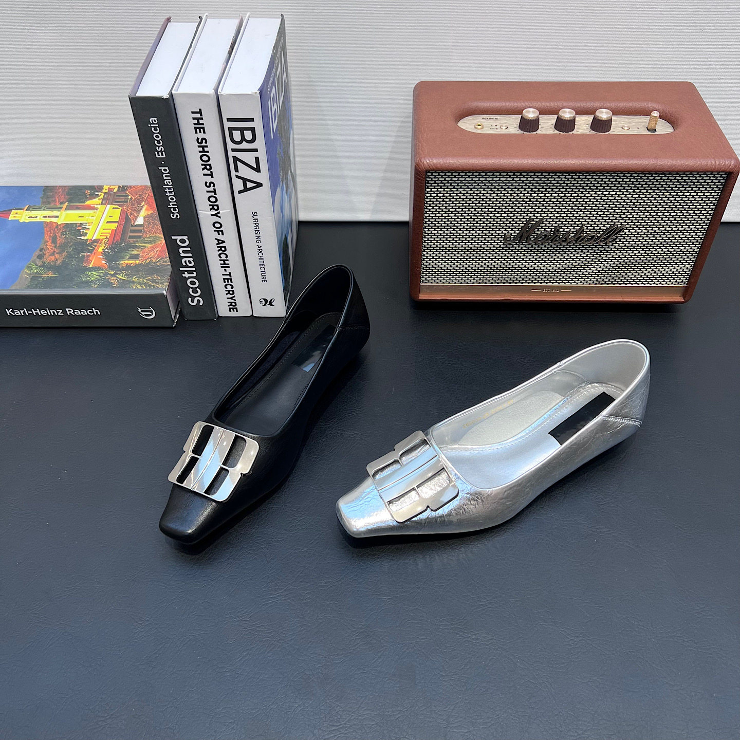 法式方头软皮单鞋女2026新款粗跟浅口低跟鞋黑色工作鞋气质晚晚鞋