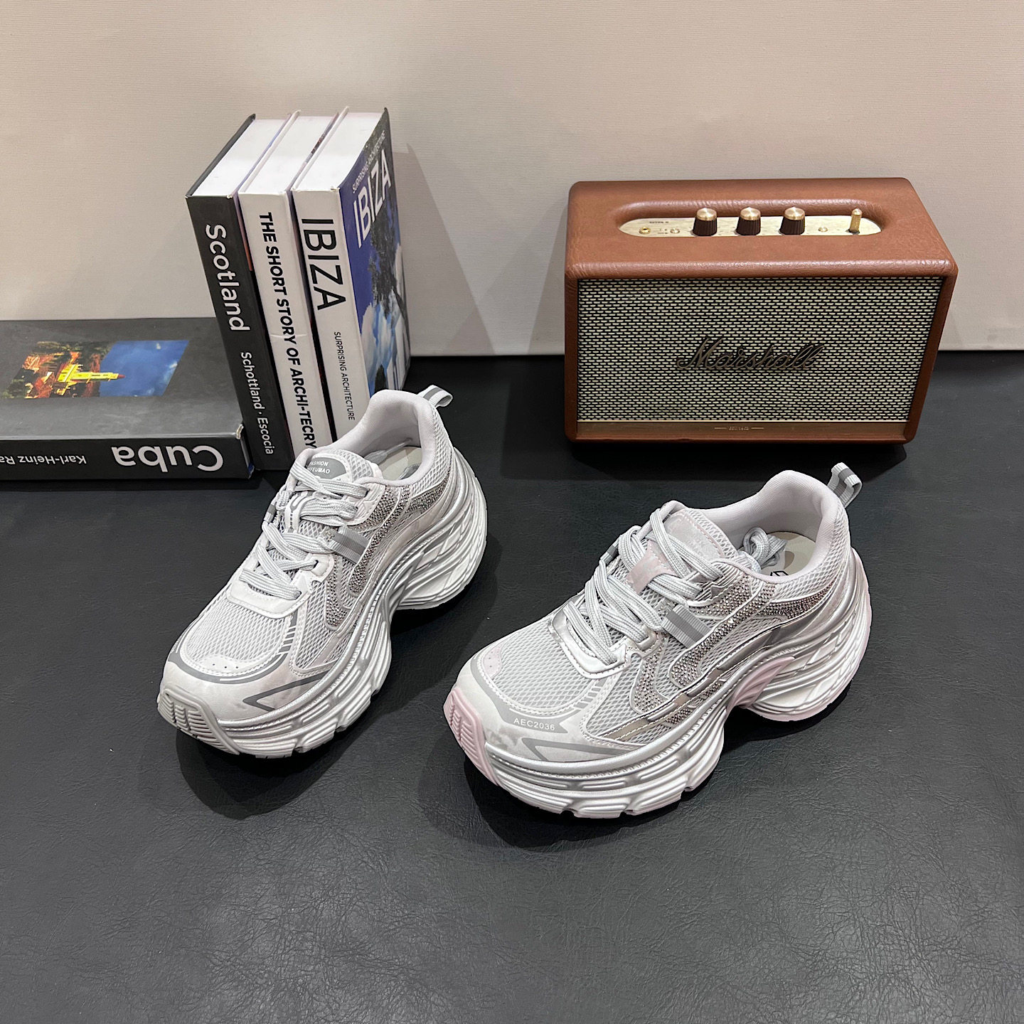 欧货超火薄款老爹鞋女2026新款春夏透气增高百搭休闲运动鞋女鞋潮