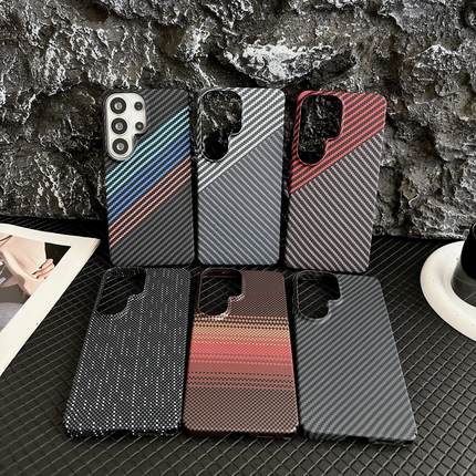 适用 三星 S26 S25 Ultra碳纤维纹磁吸手机壳S24 plus全包防摔S22高级感NOTE20 10 A17 A16 A55保护套工厂