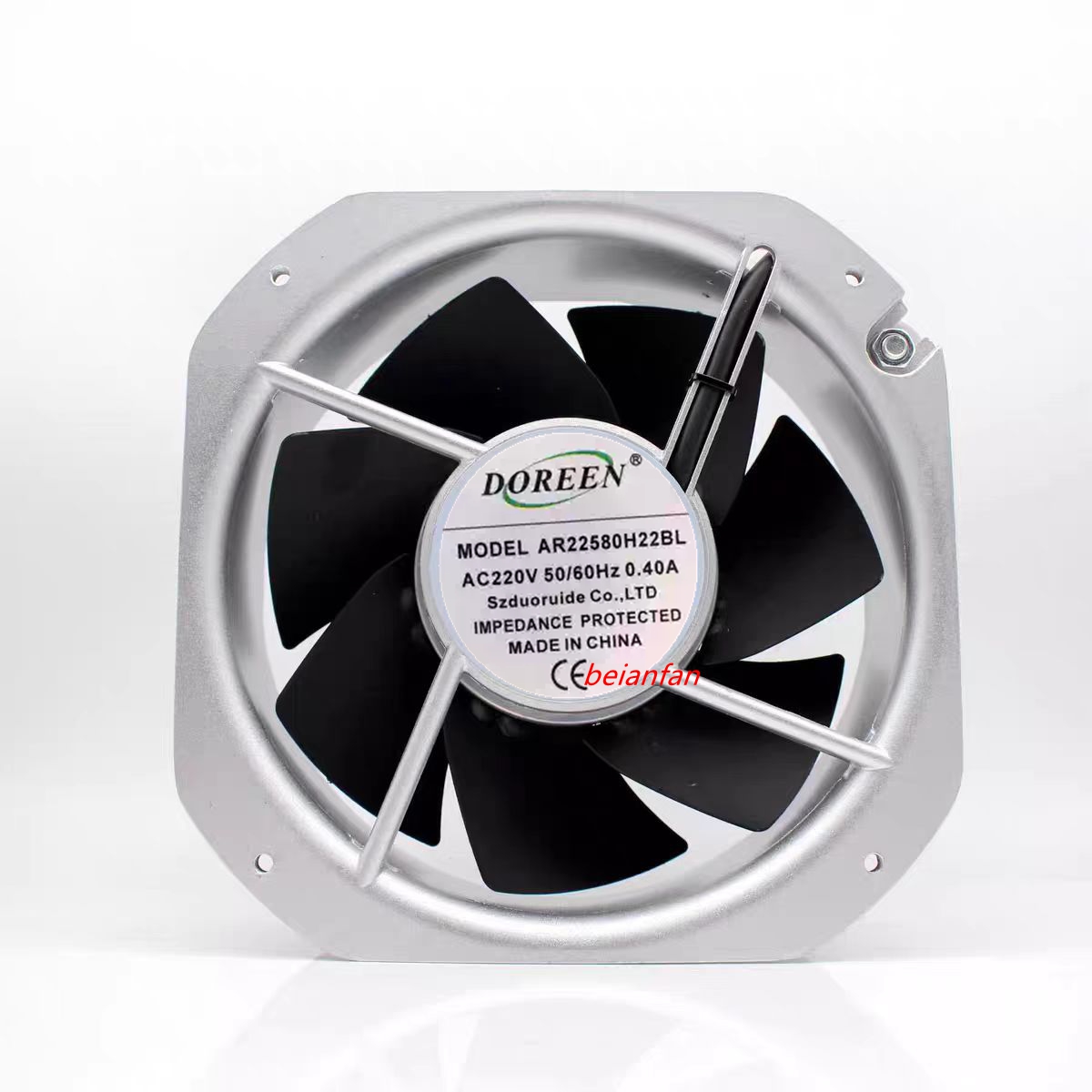 全新DOREEN AR22580H22BL AC220V 0.40A 金属大风机机箱 散热风扇