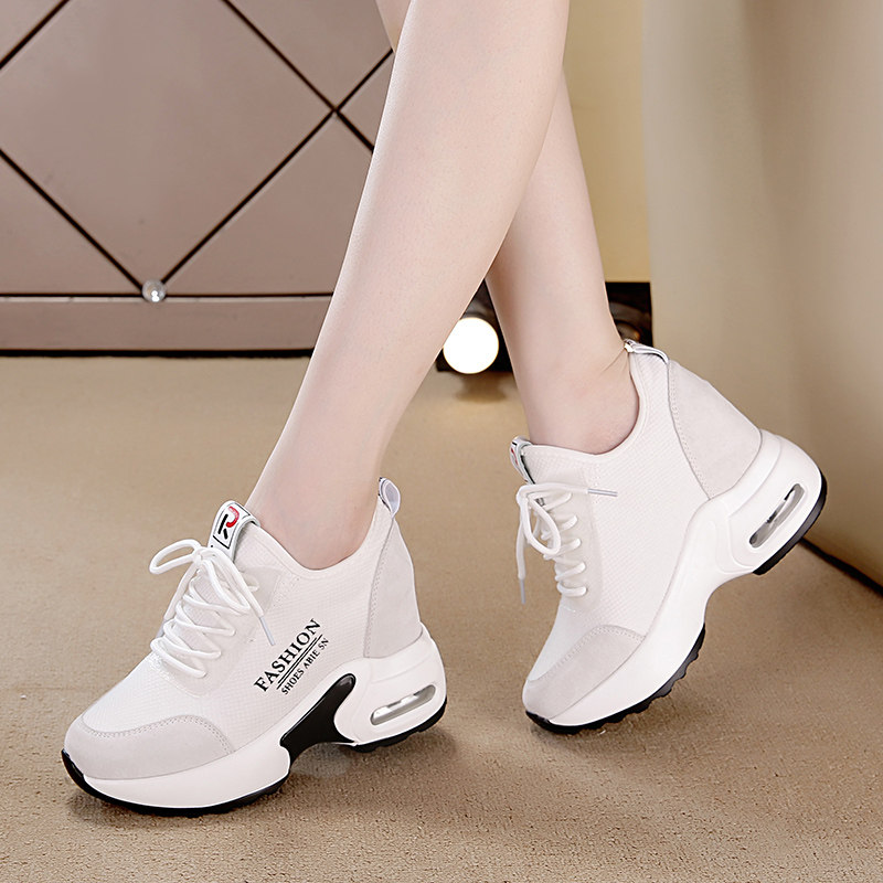 Inside heighten women's shoes new pattern 2019 Versatile leisure time gym shoes Autumn ins White ventilation Single shoes whitein the Women's Shoes, Low shoes  category - from Buy2taobao.com to provide professional Taobao agent buy service