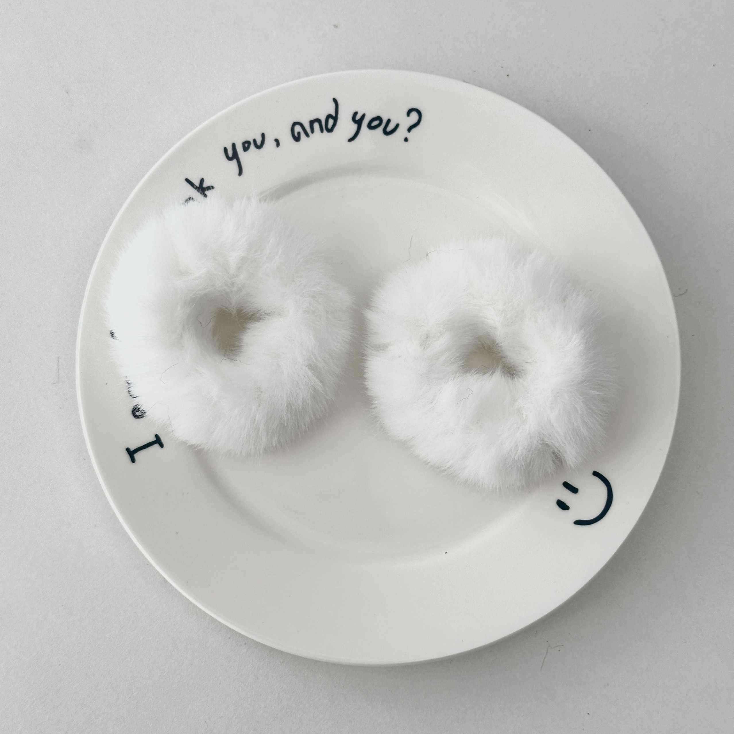 thumbnail for Japanese lace mass production plush cross rhinestone bow scrunchie double ponytail loli cute hair rope cute