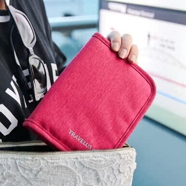 韩国正品full多功能旅行收纳包机票证件包防水短款护照夹手包钱包