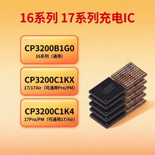 适用苹果16plus 17ProMax CP3200B1G0 C1KX CP3200C1K4 U2充电IC