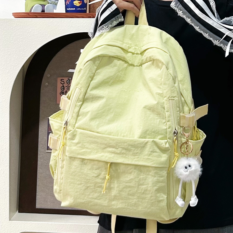 背包女2025新款双肩大容量初高中学生书包轻便耐磨旅行通勤电脑包