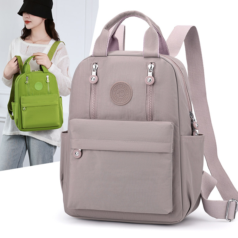 女士双肩书包2025新款轻便休闲百搭旅行通勤学生背包多隔层大容量