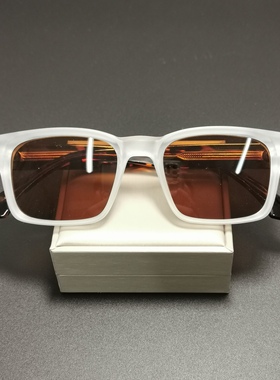 粗矿墨镜男可配近视太阳镜透明灰框绿色渐进色复古方形潮开车茶色