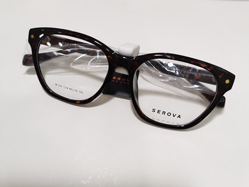 SEROVA施洛华806板材TR玳瑁色猫眼时尚眼镜架可配变色墨镜太阳镜