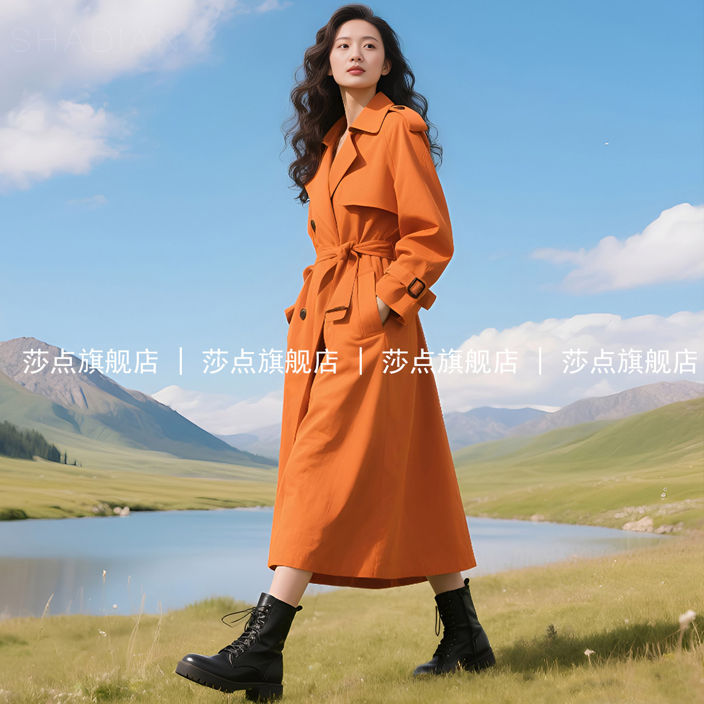 双排扣风衣大衣女2026新款