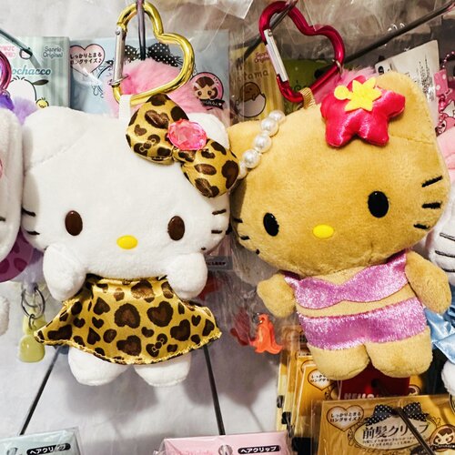 hellokitty包挂件三丽鸥黑皮豹纹