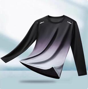 速干T恤男冰丝短袖夏季运动套装上衣2026新款长袖秋跑步健身训练