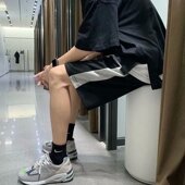 潮流休闲五分短裤 男士 潮牌港风篮球马裤 男生韩版 大裤 衩子2021新款