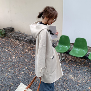 新款 现货 风小短款羊绒大衣211P255358图片