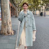 2023新款中长款木头扣双面羊绒203P245398，女装毛呢外套，浙宝273