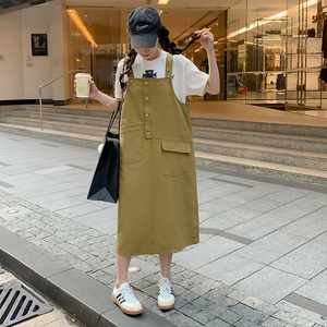现货夏装新款工装吊带裙 273  2317 P95控148图片