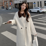 新款撞色双面羊绒2738316P265398，女装毛呢外套，浙宝273