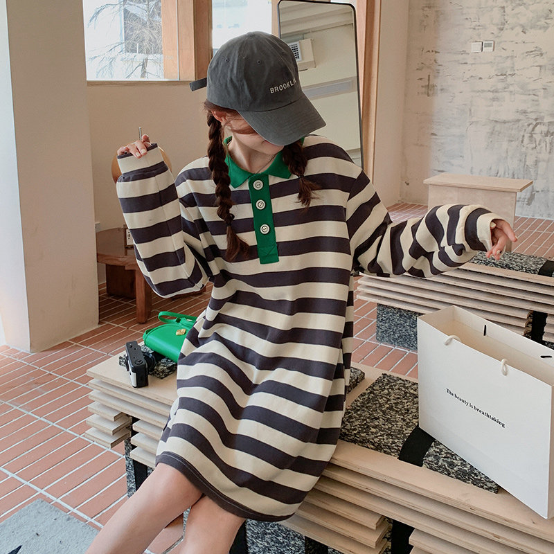 现货新款秋装拼接连衣裙2216P115168，女装连衣裙，浙宝273