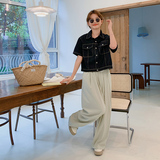 现货新款甩甩裤2732339P85控118+上衣P85套控238，女装休闲裤，浙宝273