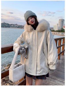 高级感超好看派克服女冬加绒加厚工装棉服2024年新款棉衣棉袄外套图片
