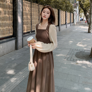 现货秋装新款拼接连衣裙273 2367 P135控188图片