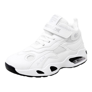 儿童篮球鞋秋季新款白色运动球鞋男童童鞋女童学生专业训练aj鞋子