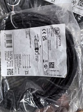 假一罚十 IFM  EVC082 EVC086 EVC088 EVC078 EVC079连接线现货