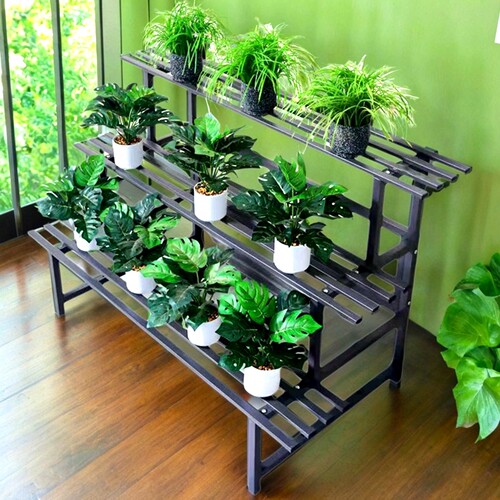 可移动欧式落地式阶梯式防水花架