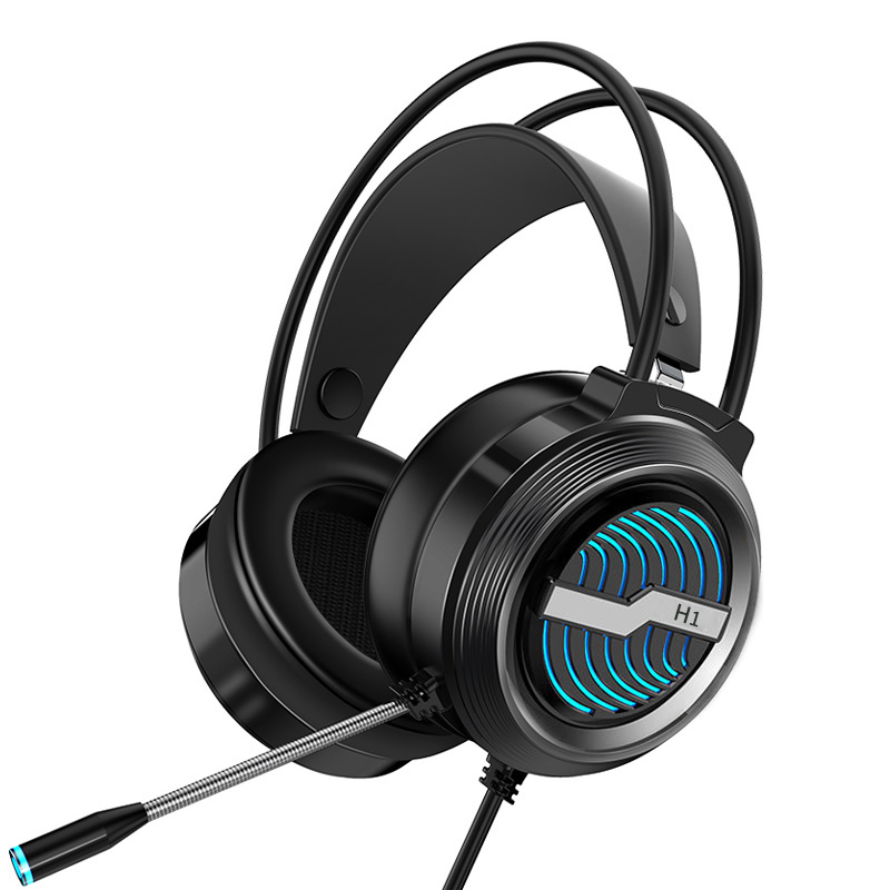 头戴式耳机有线音乐降噪电竞游戏吃鸡学习专用7.1声道听声辨位usb